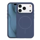 iPhone 17 Pro sötétkék vékony szilikon mágneses tok
