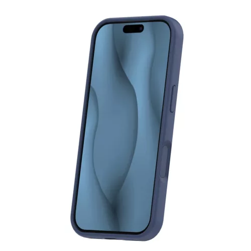 iPhone 17 Pro sötétkék vékony szilikon mágneses tok