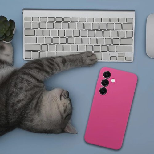 Samsung Galaxy S26 tok szilikon 2mm rózsaszín tok