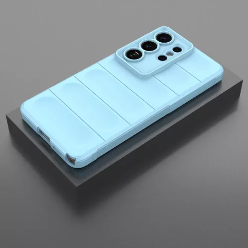 Samsung Galaxy S26 Ultra Magic Shield TPU + Flanel Tok (Világoskék)