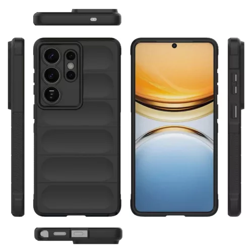 Samsung Galaxy S26 Ultra Magic Shield TPU + Flanel Tok (Fekete)