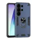 Samsung Galaxy S26 Ultra Ütésálló Fém Gyűrűs Telefon Tok (Kék)