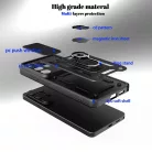 Samsung Galaxy S26 Ultra Slide-es Kameravédős TPU + PC Tok (Fekete) ütésálló