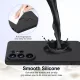 Samsung Galaxy S26 Ultra Ütésálló Szilikon MagSafe Telefon Tok (Fekete)
