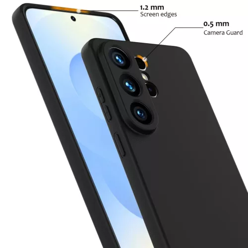 Samsung Galaxy S26 Ultra Ütésálló Szilikon MagSafe Telefon Tok (Fekete)