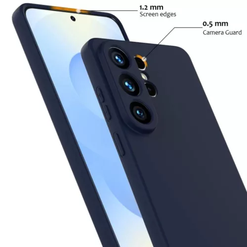 Samsung Galaxy S26 Ultra Ütésálló Szilikon MagSafe Telefon Tok (navy kék)