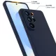 Samsung Galaxy S26 Ultra Ütésálló Szilikon MagSafe Telefon Tok (navy kék)