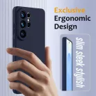 Samsung Galaxy S26 Ultra Ütésálló Szilikon MagSafe Telefon Tok (navy kék)