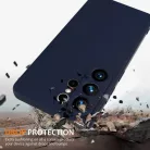 Samsung Galaxy S26 Ultra Ütésálló Szilikon MagSafe Telefon Tok (navy kék)