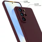 Samsung Galaxy S26 Ultra Ütésálló Szilikon MagSafe Telefon Tok (szilva lila)