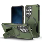 Samsung Galaxy S26 Ultra Armor MagSafe PC + TPU Tok támasztékkal (zöld) ütésálló