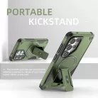 Samsung Galaxy S26 Ultra Armor MagSafe PC + TPU Tok támasztékkal (zöld) ütésálló