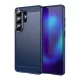Samsung Galaxy S26 Ultra szénszálas-hatású TPU tok (kék)