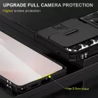 Samsung Galaxy S26 Ultra páncél PC-TPU mágneses kameravédő telefontok (fekete)