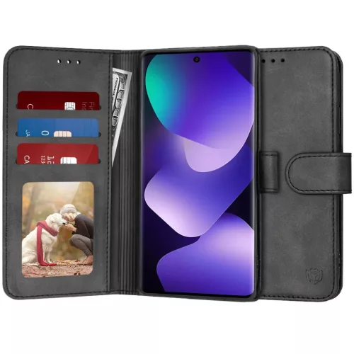 Xiaomi Redmi Note 15 5G Fekete Techsuit Diary Book tok