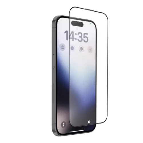 Tel Protect Full Glue 6D Matt Üvegfólia iPhone 17 Pro Fekete üvegfólia