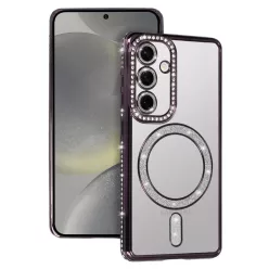 Bling Magsafe tok Samsung Galaxy A57 5G lila
