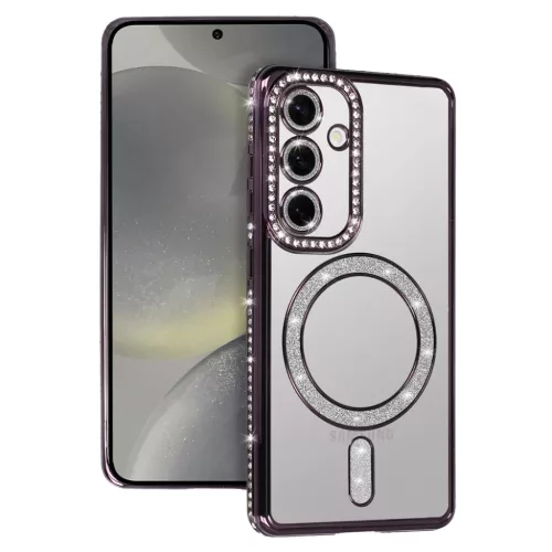 Bling Magsafe tok Samsung Galaxy A57 5G lila