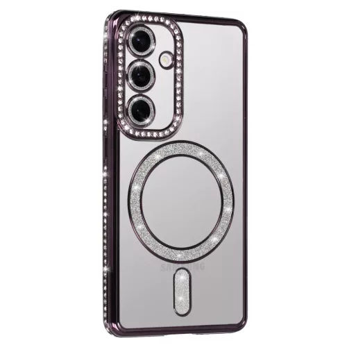 Bling Magsafe tok Samsung Galaxy A57 5G lila