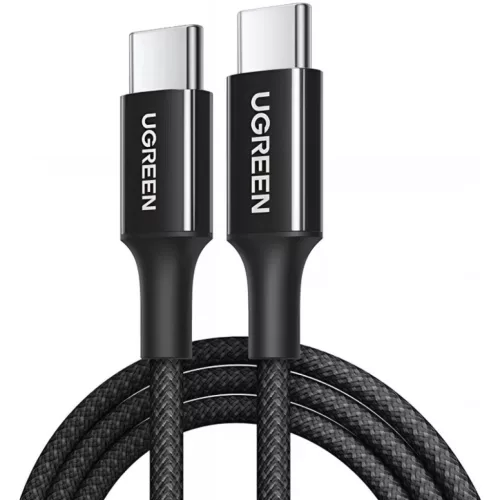 USB-C to USB-C Kábel UGREEN L501, 60W, 3A, 2m, Fekete