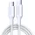 USB-C to USB-C kábel UGREEN L501, 60W, 3A, 2m, Fehér