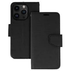 Fancy fekete fliptok Samsung Galaxy A57 5G tok