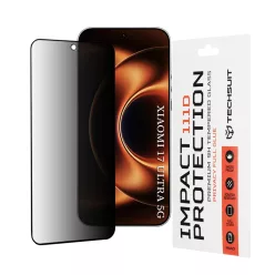 Xiaomi 17 Ultra Fekete Techsuit - 111D Privacy Full Glue