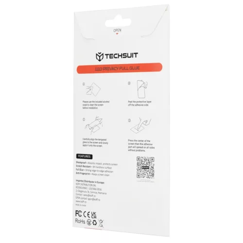 Xiaomi 17 Ultra Fekete Techsuit - 111D Privacy Full Glue