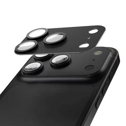 iPhone 17 Pro Max fekete Etteri teljes kamera lencsevédő üvegfólia