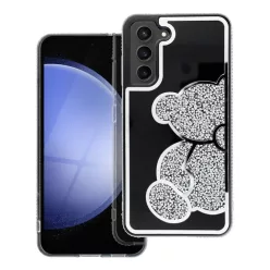 Samsung Galaxy A57 TEDDY BEAR ezüst tok