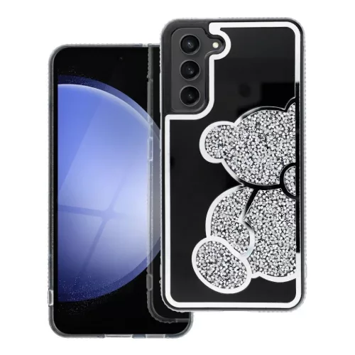 Samsung Galaxy A57 TEDDY BEAR ezüst tok