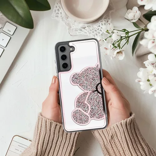 Samsung Galaxy A57 Teddy Bear tok rózsaszín