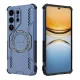 Samsung Galaxy S26 Ultra Butterfly Armor MagSafe mágneses gyűrűs ütésálló tok – kék