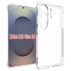   Samsung Galaxy S26 Ultra ütésálló, csúszásmentes, megerősített TPU tok – átlátszó