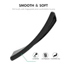 Samsung Galaxy S26 Ultra szilikon, puha ütésálló tok 0,18 mm-es ultrahangos ujjlenyomat-kompatibilis üvegfóliával – fekete