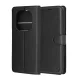 Techsuit - Bőr Fliptok - Xiaomi Redmi Note 15 5G - Fekete tok