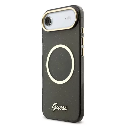 iPhone 17 Air Guess IML Glitter Script Strap MagSafe tok