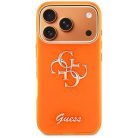 Guess IML 4G Script Metal Logo tok iPhone 17 Pro Max narancs