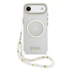iPhone 17 Air Guess IML Glitter Script Strap MagSafe fliptok