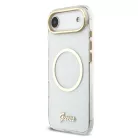 iPhone 17 Air Guess IML Glitter Script Strap MagSafe fliptok