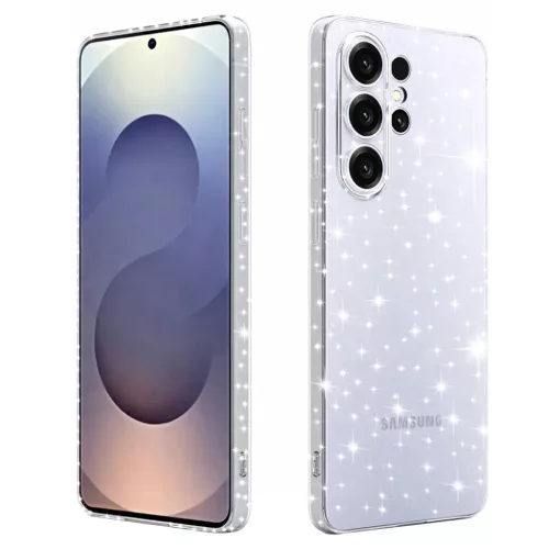 Samsung Galaxy S26 Ultra Átlátszó Techsuit SparkleSkin Series tok
