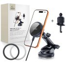 Tech-Protect V9 Arcticboost Magnetic Magsafe Műszerfal & Szellőző Autós Tartó Vezeték Nélküli Töltő 25W Qi2.2 Fekete