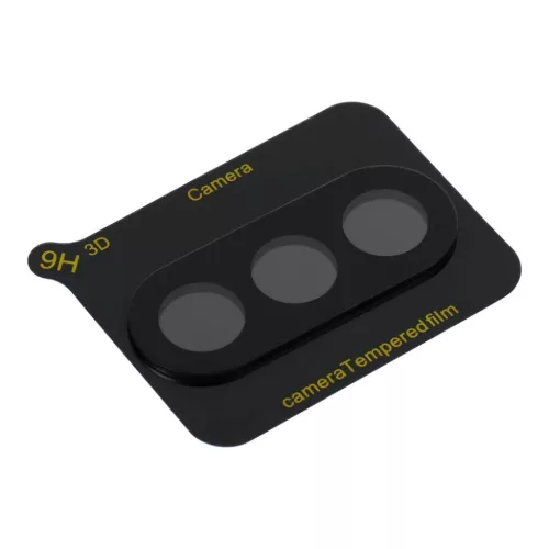 Samsung Galaxy A57 - 5D Teljes Ragasztású Kamera Üvegfólia, fekete