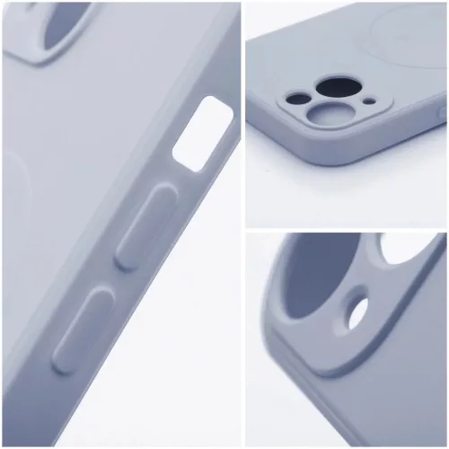Samsung Galaxy A57 szilikon MagSafe kompatibilis tok világoskék