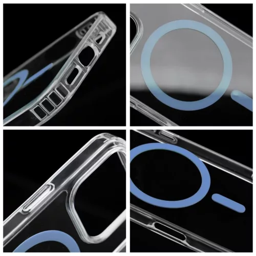 Samsung Galaxy A57 Drop Glue Színes Gyűrű Mag tok, világoskék