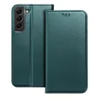 Samsung Galaxy A57 tok SMART MAGNETO könyv tok sötétzöld