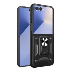 Slide Camera Armor tok Samsung Galaxy Z Flip 7 Fekete