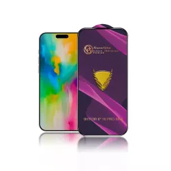   iPhone 17 Pro Max OG Purple Big Curved kijelzővédő fólia fekete kerettel