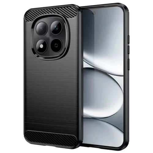 Techsuit - Carbon Silicone - Xiaomi Redmi Note 15 Pro 4G - Fekete tok