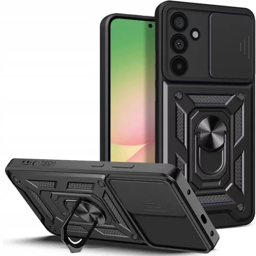 Samsung Galaxy A57 5G Tech-protect Camshield Pro tok, fekete